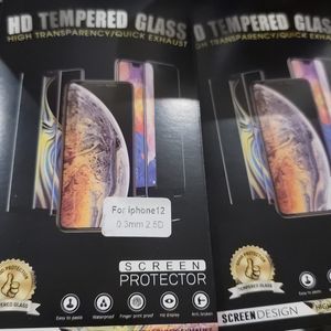 iphone 12 screen protector tempered glass 2 pack